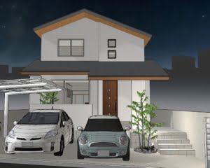 外観パースの作成をさせて頂きました